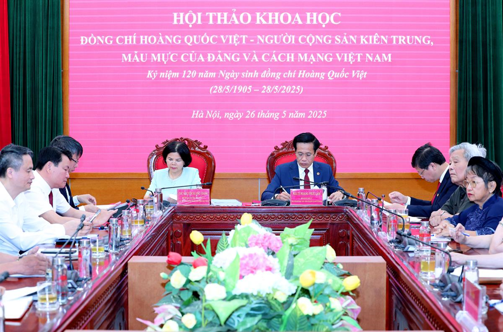Hội thảo khoa học về đồng chí Hoàng Quốc Việt - ảnh 2