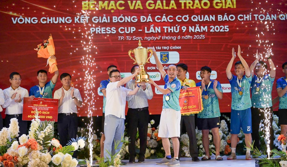 Đội bóng Trung tâm Phát thanh – Truyền hình Quân đội giành chức vô địch Press Cup 2025 - ảnh 3