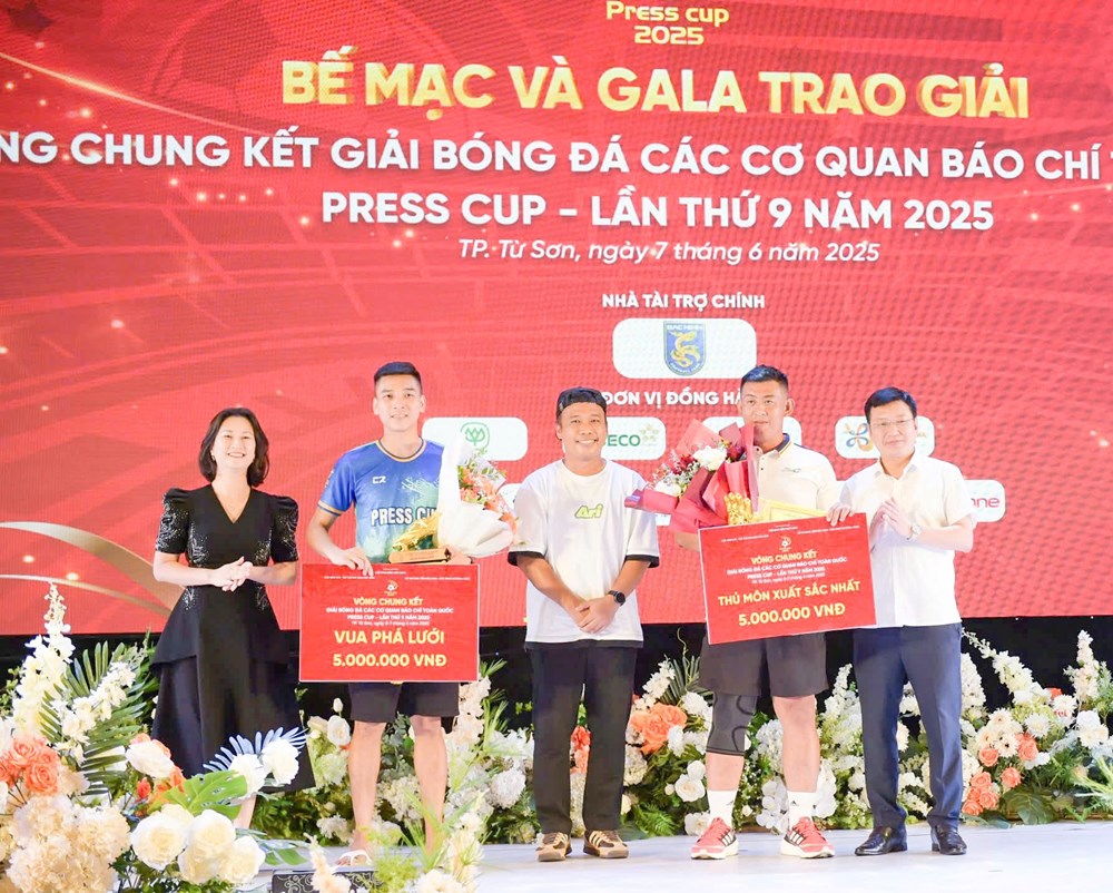 Đội bóng Trung tâm Phát thanh – Truyền hình Quân đội giành chức vô địch Press Cup 2025 - ảnh 7