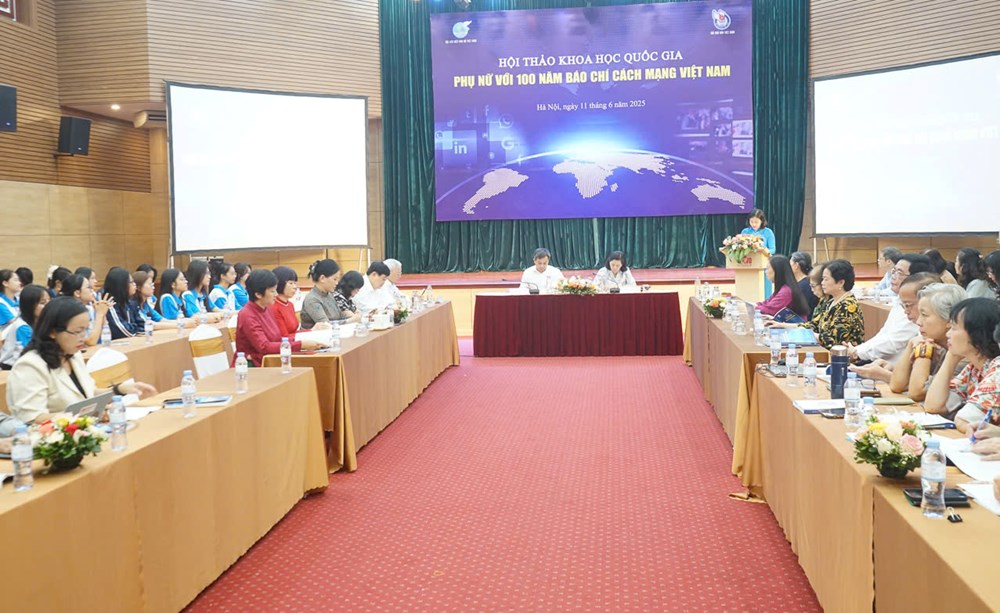 Hội thảo khoa học phụ nữ với báo chí Cách mạng Việt Nam - ảnh 3