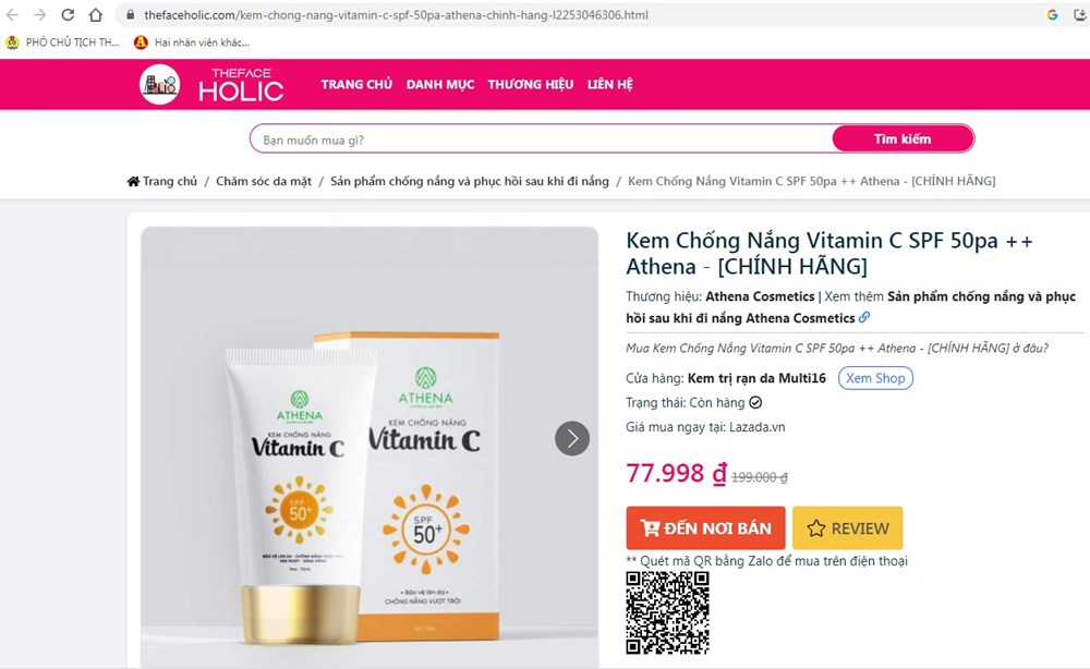 Hà Nội thu hồi nhiều loại mỹ phẩm chống nắng, chống ôxy hóa... - ảnh 1