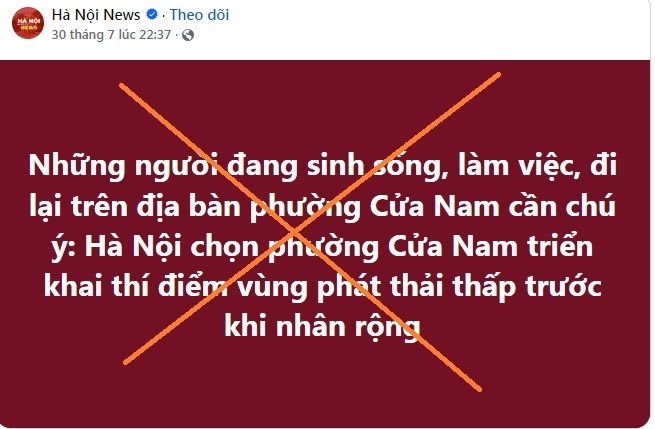 Phường Cửa Nam phản hồi về thông tin “thí điểm cấm xe xăng“ - ảnh 1