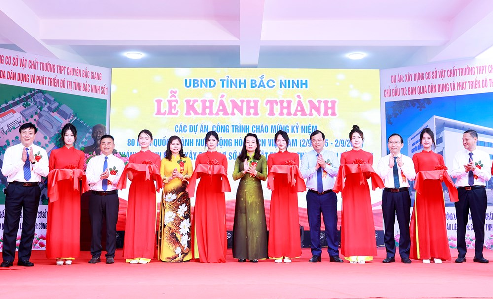 Bắc Ninh khánh thành nhiều công trình trọng điểm kỷ niệm 80 năm Quốc khánh - ảnh 3