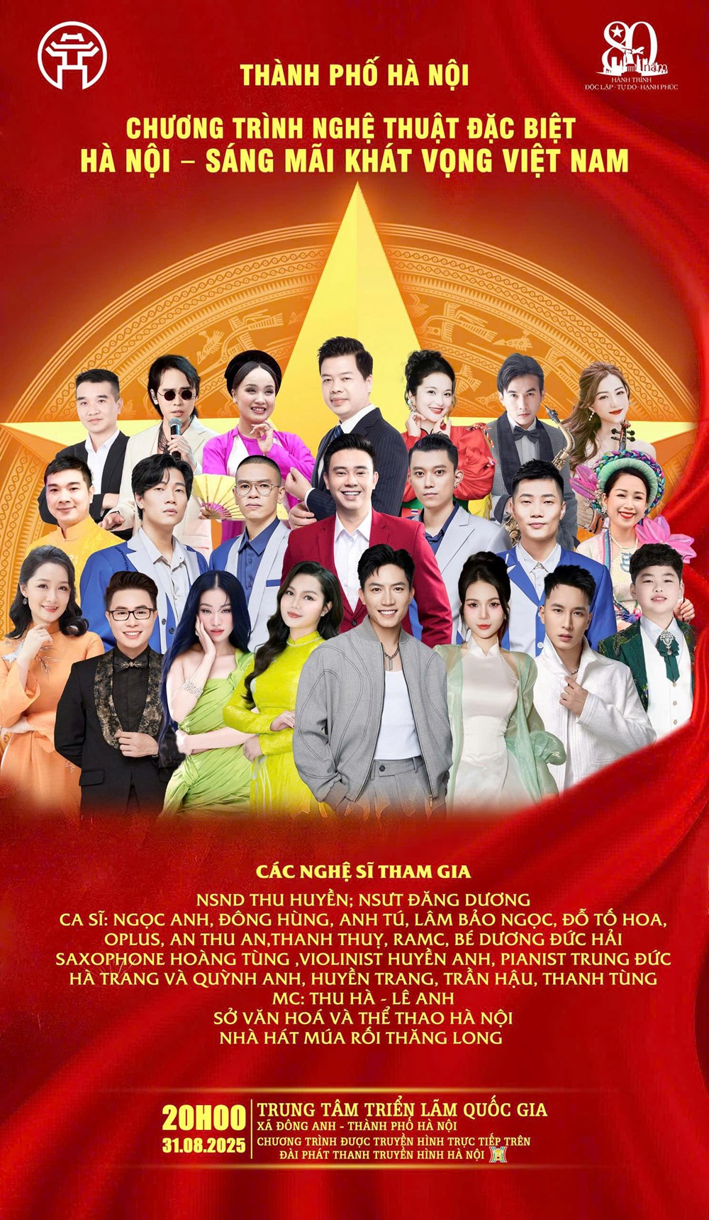 Sẽ trình diễn dù lượn và pháo hoa tại chương trình nghệ thuật “Hà Nội - Sáng mãi khát vọng Việt Nam” - ảnh 1