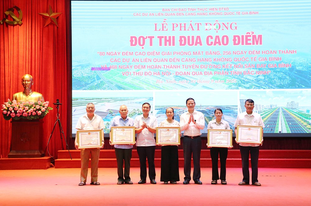 Bắc Ninh phát động đợt thi đua cao điểm giải phóng mặt bằng cho các dự án lớn - ảnh 2
