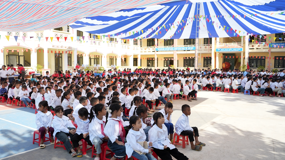 Hỗ trợ vệ sinh cho trẻ em Điện Biên mùa tựu trường - ảnh 1