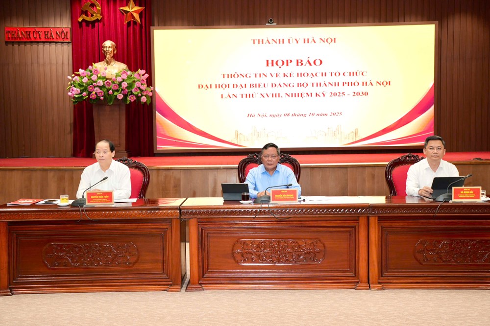 Đại hội Đảng bộ TP Hà Nội lần thứ XVIII: Nhấn mạnh thành tố “Hạnh phúc” trong phát triển Thủ đô - ảnh 1