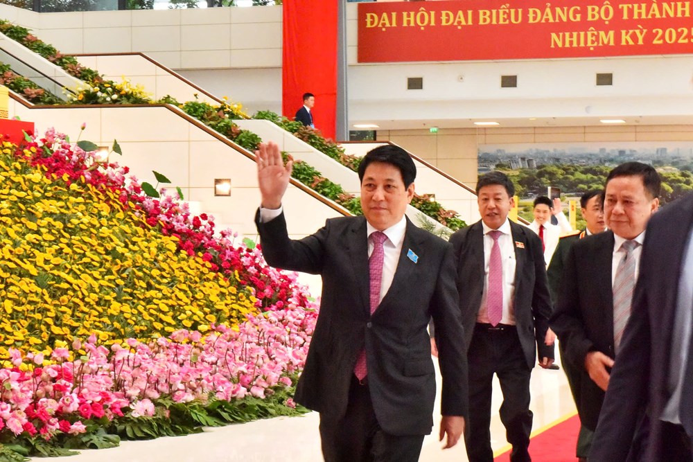 Khai mạc Đại hội đại biểu Đảng bộ Thành phố Hà Nội lần thứ XVIII - ảnh 2