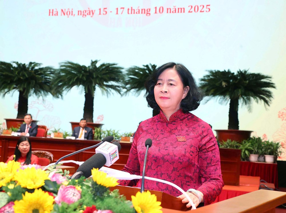 Bế mạc Đại hội đại biểu Đảng bộ Thành phố Hà Nội lần thứ XVIII - ảnh 2
