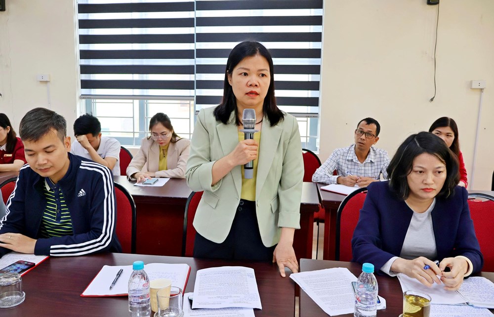 Xã Đoài Phương lấy ý kiến đóng góp vào dự thảo các văn kiện trình Đại hội lần thứ XIV của Đảng - ảnh 3