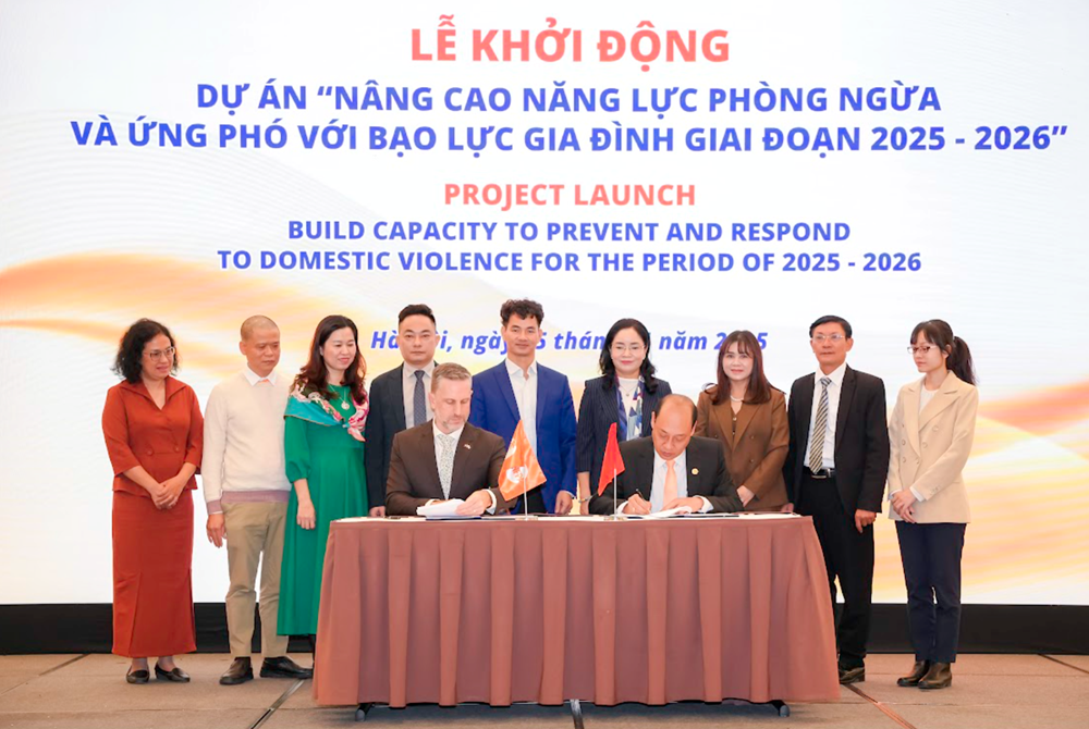 Khởi động dự án Nâng cao năng lực phòng ngừa và ứng phó với bạo lực gia đình trong kỷ nguyên số - ảnh 1