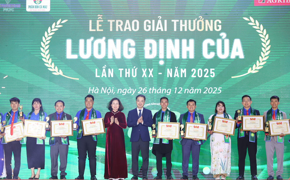 Giải thưởng Lương Định Của 2025 vinh danh 30 thanh niên nông thôn - ảnh 3