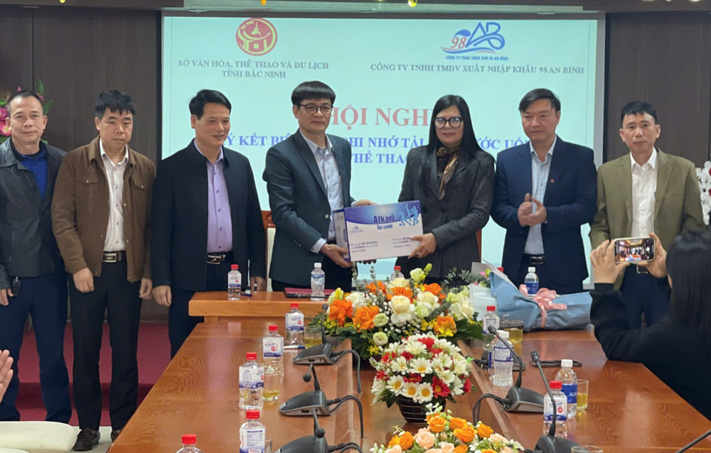 Tài trợ nước uống cho các giải thể thao tại Bắc Ninh - ảnh 1