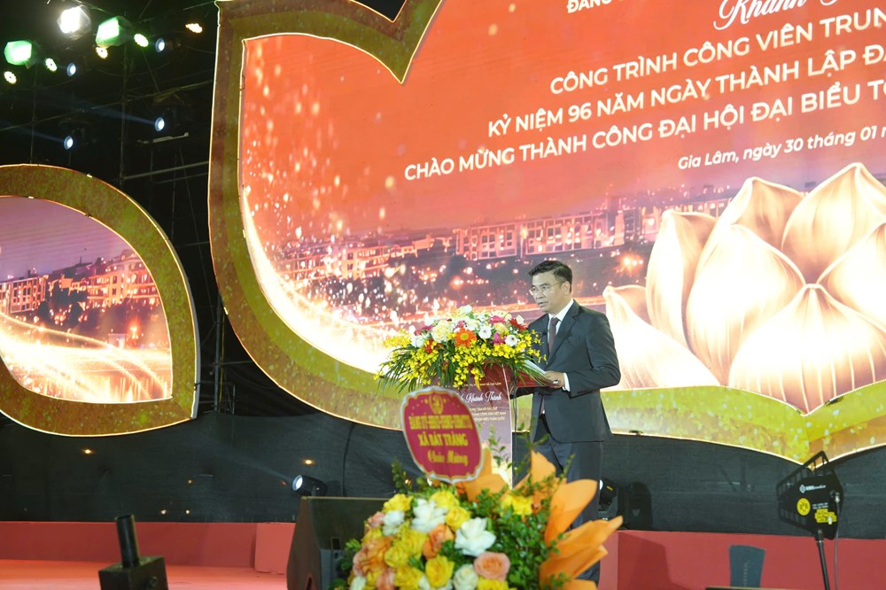 Khánh thành công trình Công viên trung tâm xã Gia Lâm - ảnh 1