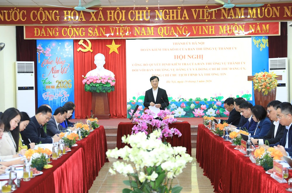 Bí thư Thành ủy Hà Nội Nguyễn Duy Ngọc kiểm tra tại xã Thường Tín và phường Hồng Hà - ảnh 1