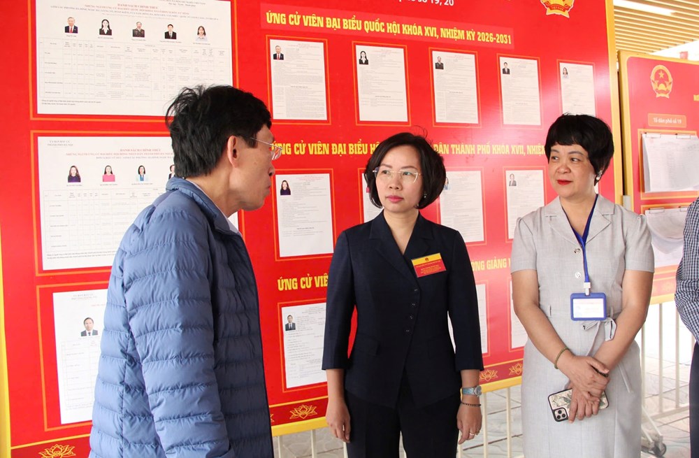 Hà Nội: Hoàn tất công tác chuẩn bị, bố trí lực lượng trực tại điểm bỏ phiếu - ảnh 2