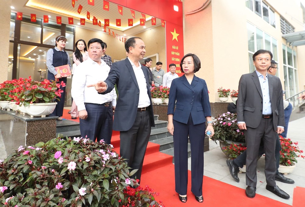 Hà Nội: Hoàn tất công tác chuẩn bị, bố trí lực lượng trực tại điểm bỏ phiếu - ảnh 1