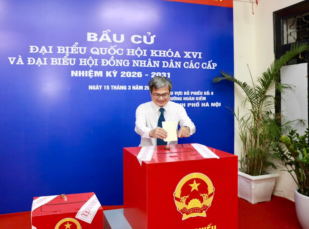 Cử tri trên địa bàn phường Hoàn Kiếm gửi trọn niềm tin vào lá phiếu - ảnh 4