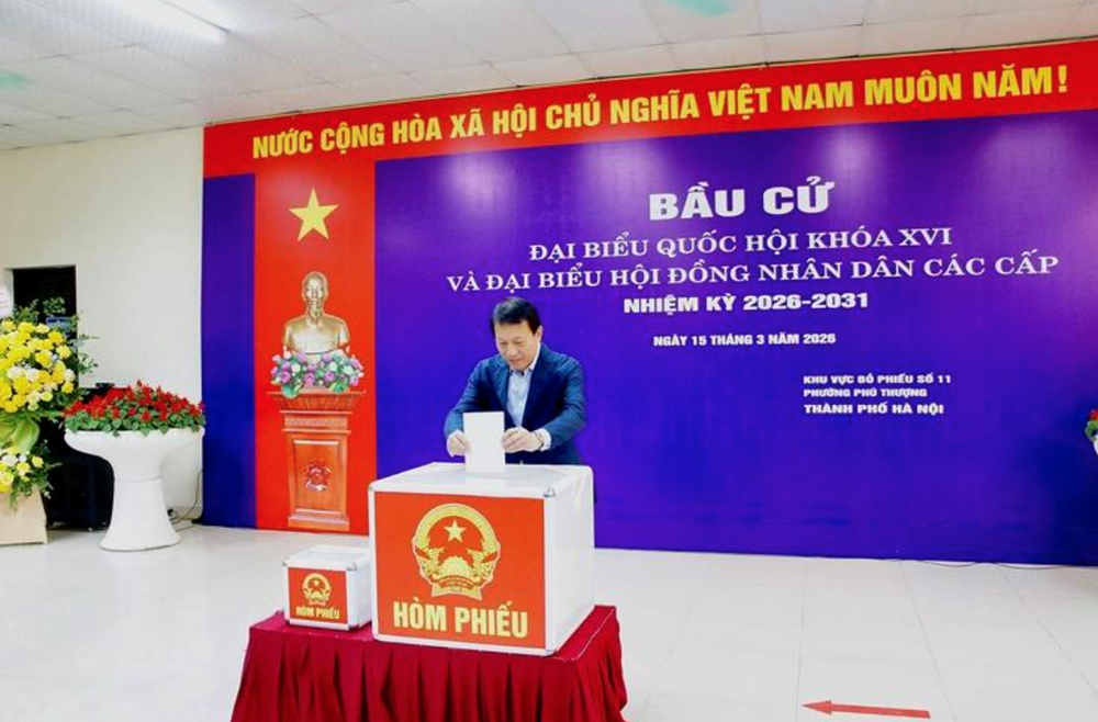 Hà Nội: 352 khu vực bầu cử đạt tỉ lệ 100% cử tri trong danh sách đi bỏ phiếu - ảnh 1