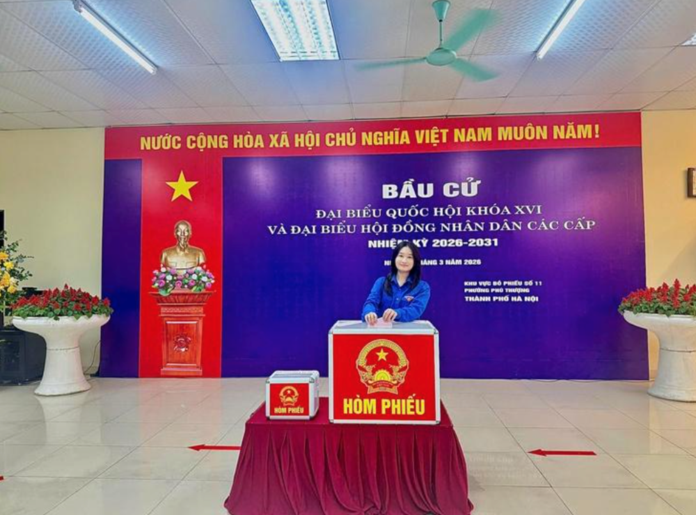 Hà Nội: 352 khu vực bầu cử đạt tỉ lệ 100% cử tri trong danh sách đi bỏ phiếu - ảnh 6