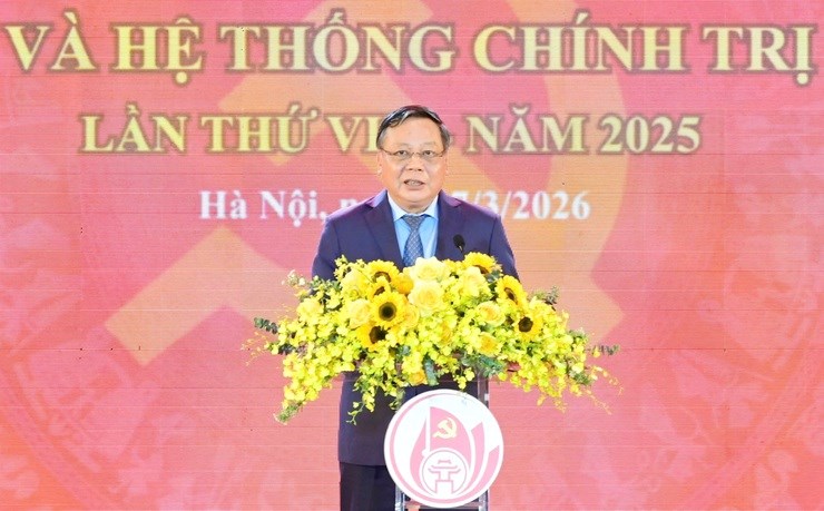 Trao Giải Báo chí về xây dựng Đảng và hệ thống chính trị thành phố Hà Nội lần thứ VIII - năm 2025 - ảnh 2