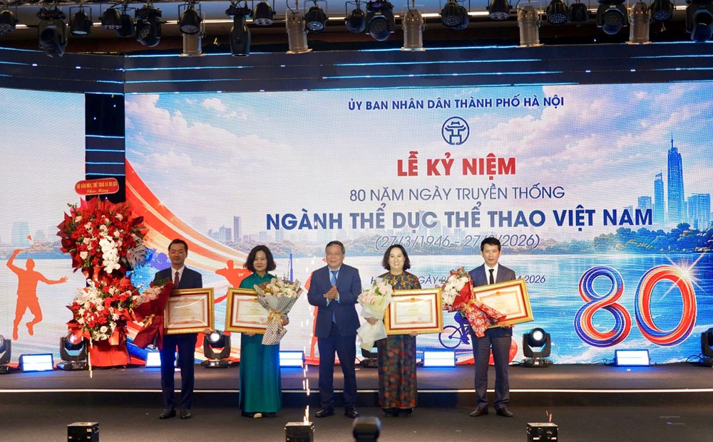 Hà Nội kỷ niệm 80 năm Ngày truyền thống ngành Thể dục thể thao - ảnh 4