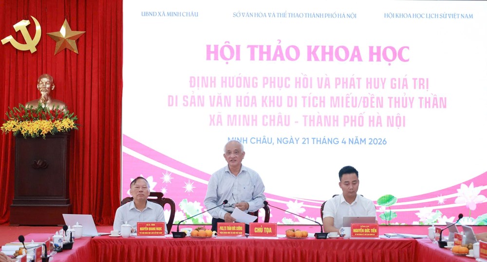 Phục dựng miếu/đền Thủy Thần ở Minh Châu: Khôi phục ký ức văn hóa và mở lối phát triển mới - ảnh 1