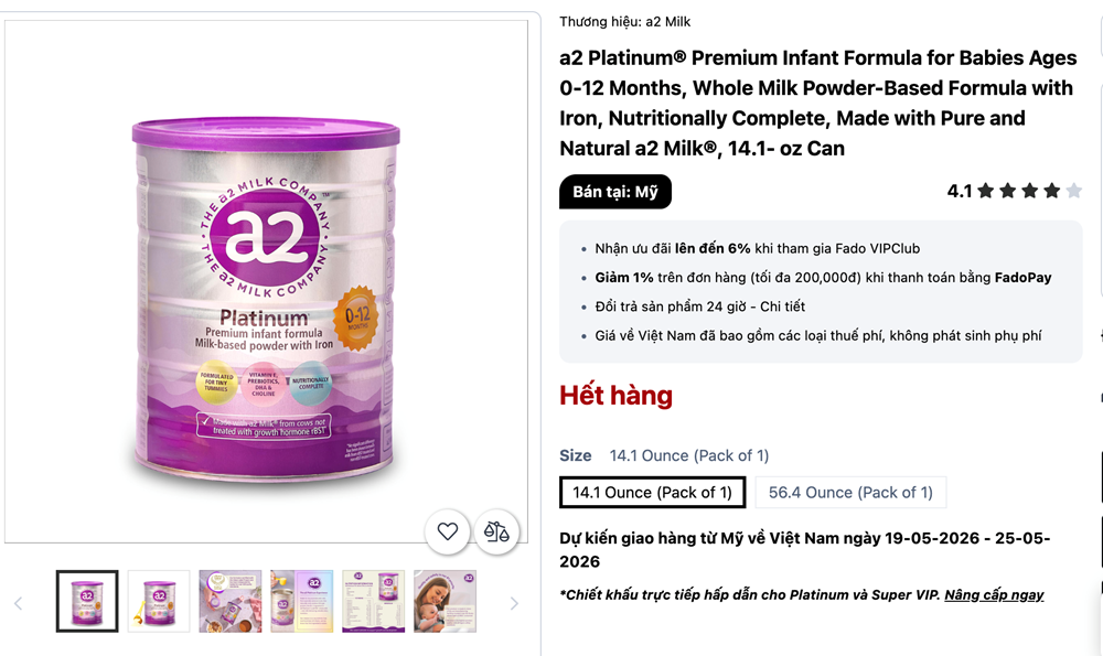 Cảnh báo, thu hồi sản phẩm sữa công thức a2 Platinum Premium chứa vi khuẩn Bacillus cereus - ảnh 2