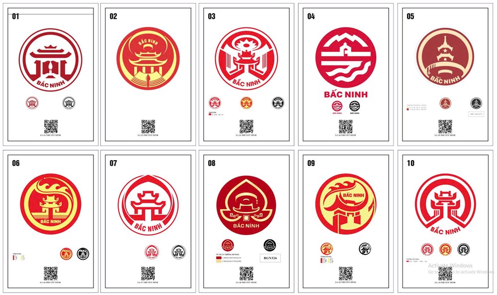 Công bố 10 mẫu logo tỉnh Bắc Ninh vào chung khảo để lấy ý kiến nhân dân - ảnh 1