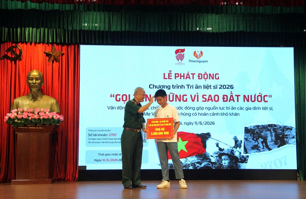 Phát động chương trình tri ân liệt sĩ “Gọi tên những Vì sao đất nước” - ảnh 3