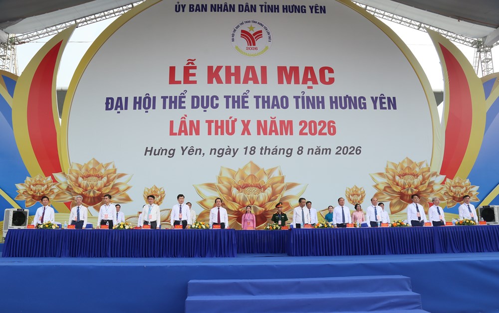 Khai mạc Đại hội TDTT tỉnh Hưng Yên lần thứ X năm 2026 - ảnh 1