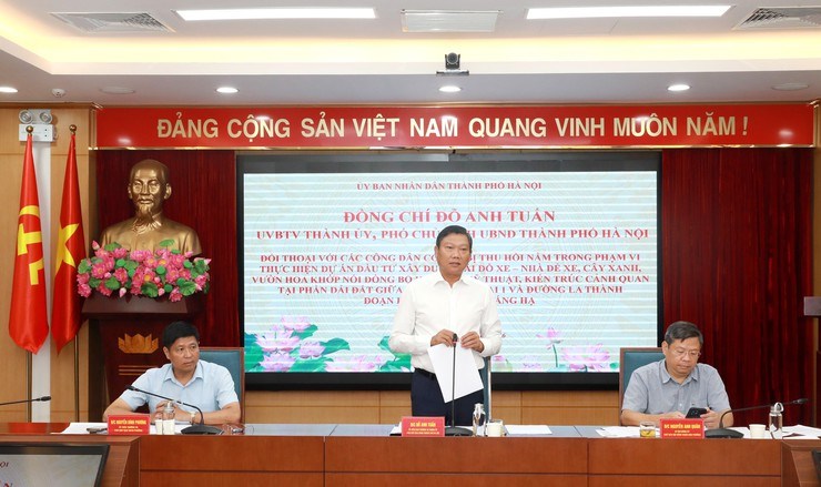 Hà Nội: Đối thoại về giải phóng mặt bằng dự án bãi đỗ xe Vành đai 1 tại phường Ô Chợ Dừa - ảnh 3