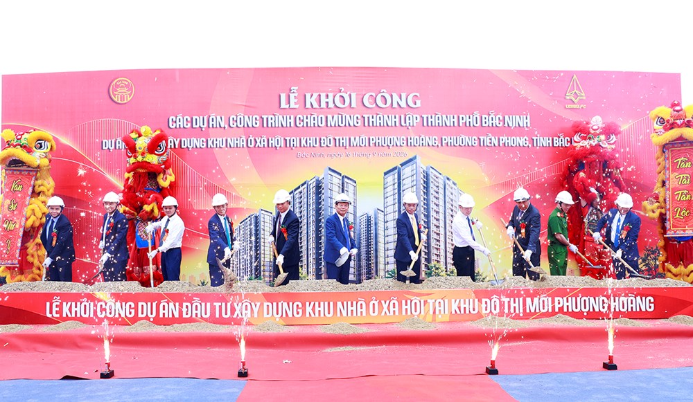 Bắc Ninh đồng loạt khởi công, khánh thành nhiều dự án nhà ở xã hội, khu công nghiệp - ảnh 2