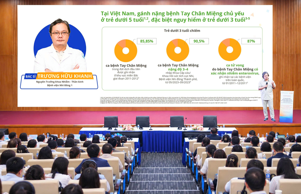 Hàng vạn gia đình đưa trẻ đi tiêm vắcxin tay chân miệng phòng nguy cơ biến chứng nặng - ảnh 1