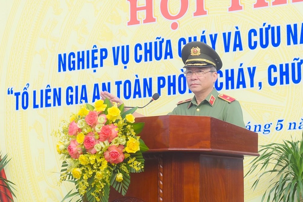Hội thi thực hành nghiệp vụ chữa cháy và cứu nạn, cứu hộ năm 2024 - ảnh 2