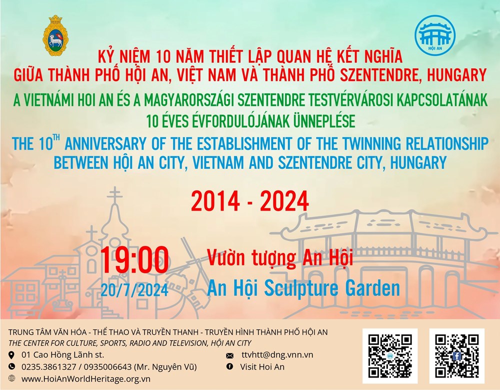 Kỷ niệm 10 năm kết nghĩa giữa thành phố Hội An và Szentendre - ảnh 1
