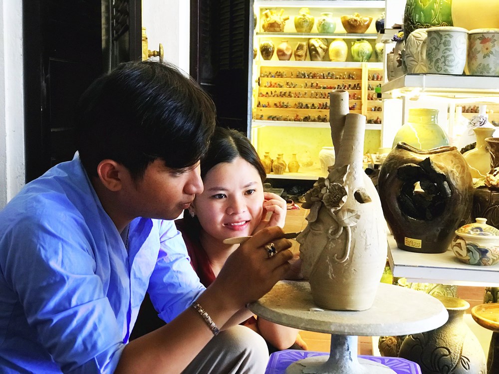 Xây dựng tuyến tham quan xanh tại làng gốm Thanh Hà - ảnh 5