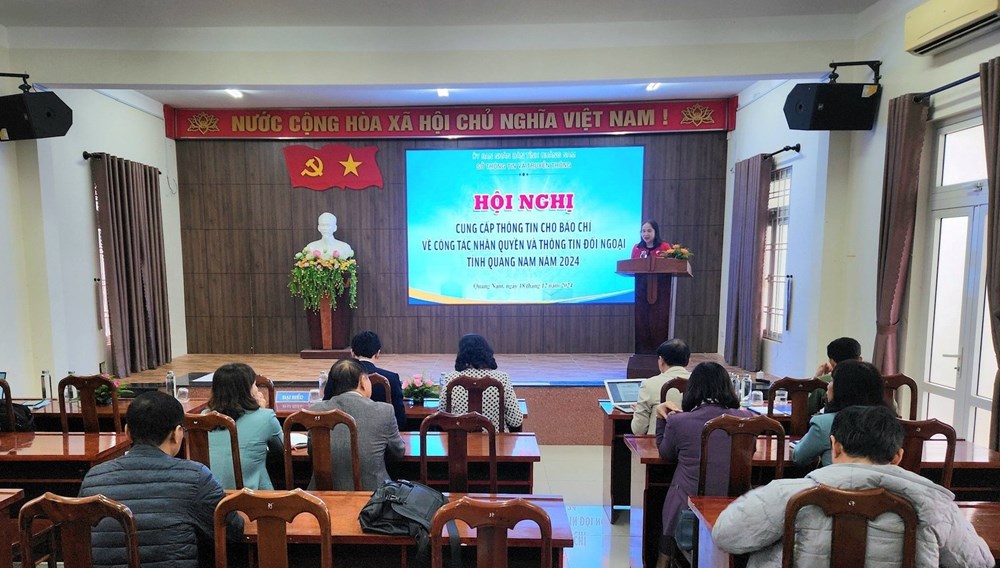 Quảng Nam cung cấp thông tin cho báo chí về công tác nhân quyền - ảnh 1