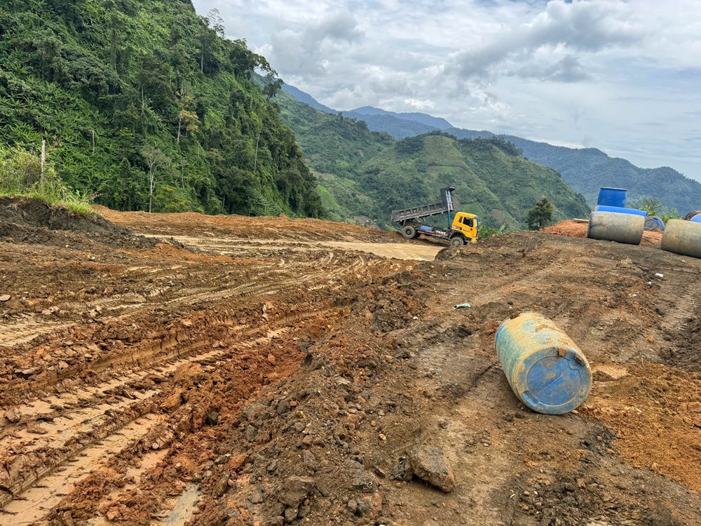 Xây bãi đáp trực thăng ở miền núi, phục vụ cứu hộ, cứu nạn - ảnh 1