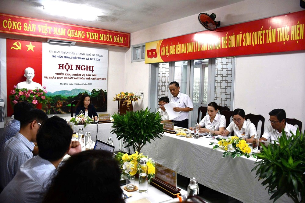 Triển khai nhiệm vụ bảo tồn và phát huy di sản văn hóa thế giới Mỹ Sơn - ảnh 1