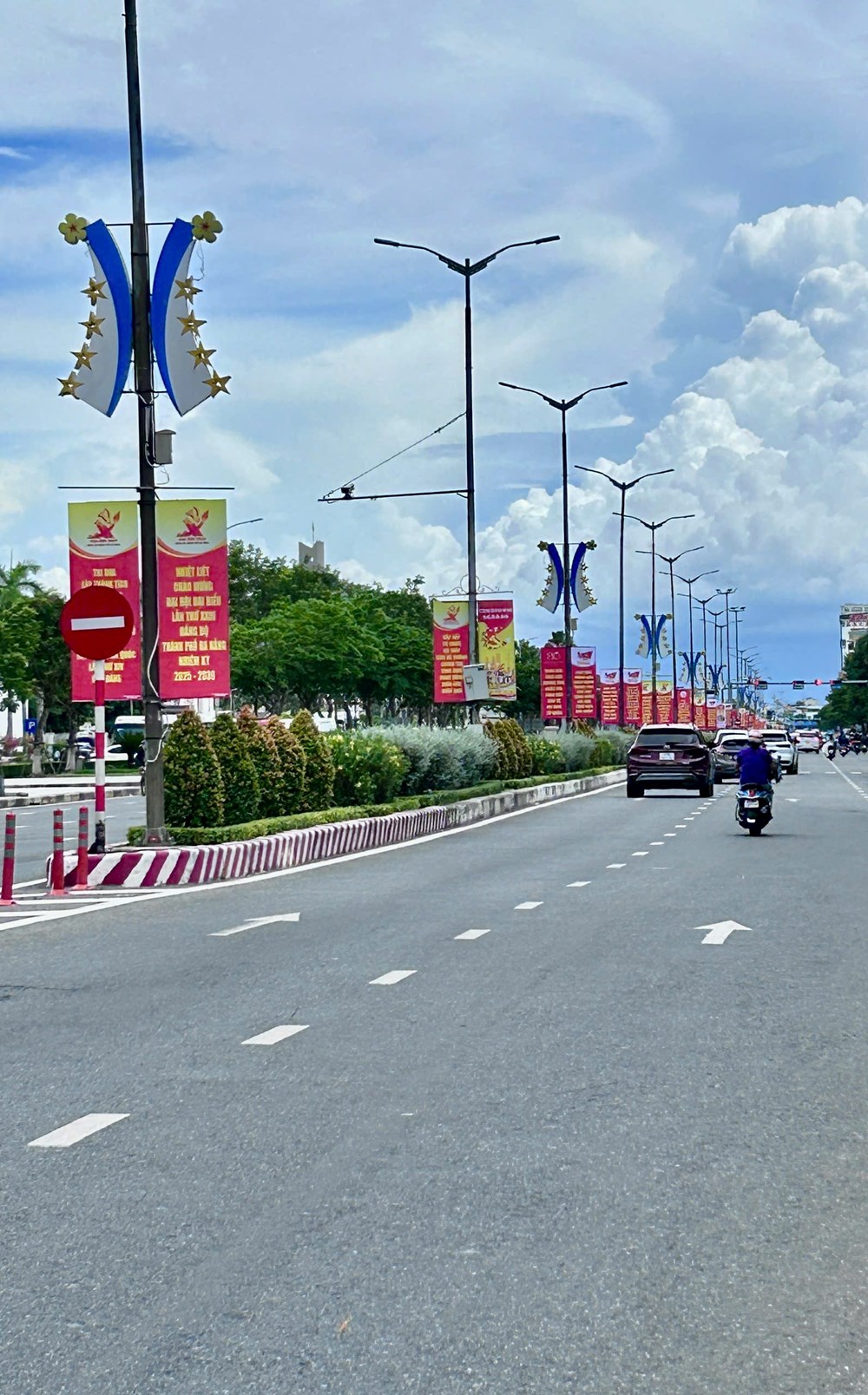 Phố phường rực rỡ sắc cờ hoa chào mừng Đại hội XXIII Đảng bộ thành phố - ảnh 3
