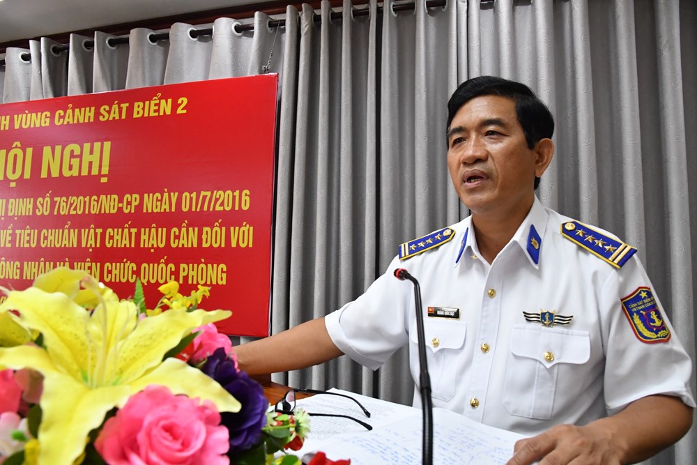 Tổng kết thực hiện Nghị định 76 về bảo đảm tiêu chuẩn vật chất hậu cần tại Vùng Cảnh sát biển 2 - ảnh 2