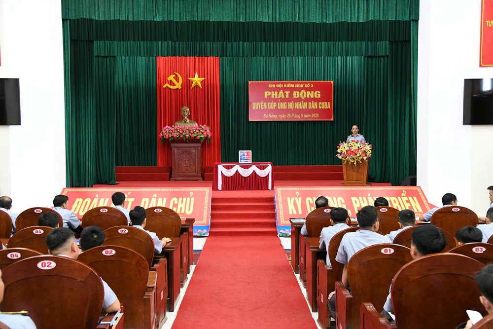 Chi đội Kiểm ngư số 3 phát động ủng hộ nhân dân Cuba - ảnh 1