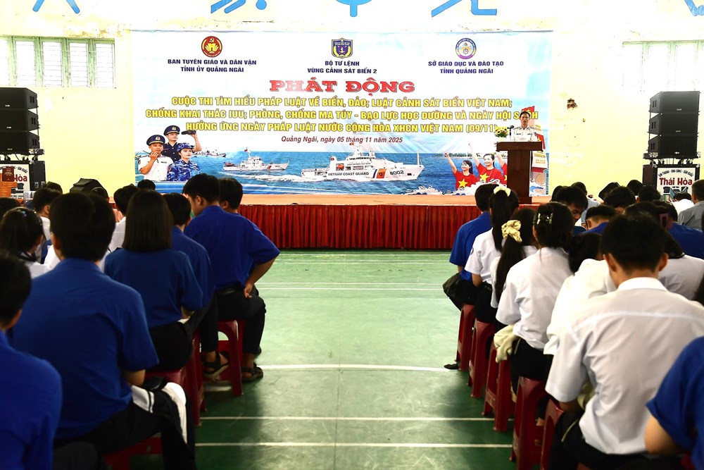 Vùng Cảnh sát biển 2 phát động cuộc thi tìm hiểu pháp luật về biển, đảo - ảnh 1