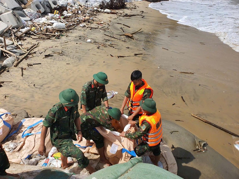 Công bố tình huống khẩn cấp sạt lở bờ biển Hội An Tây, bờ kè An Lương - ảnh 5
