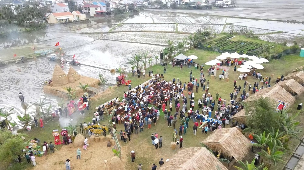 Du khách hào hứng lội ruộng, xuống đồng cấy lúa cùng nông dân  - ảnh 1