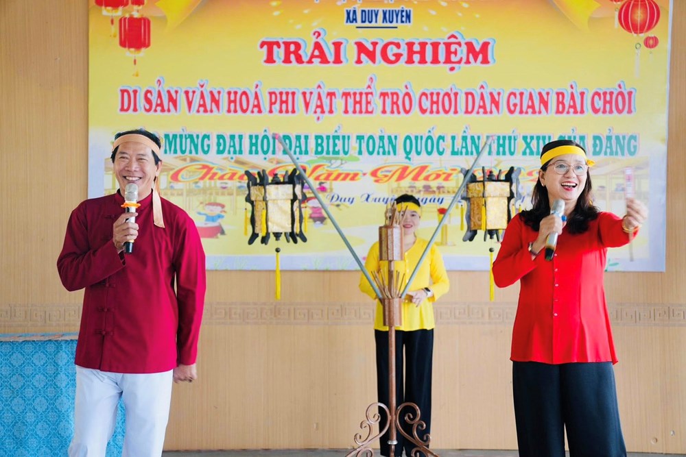 Ra mắt Câu lạc bộ bài chòi xã Duy Xuyên - ảnh 2