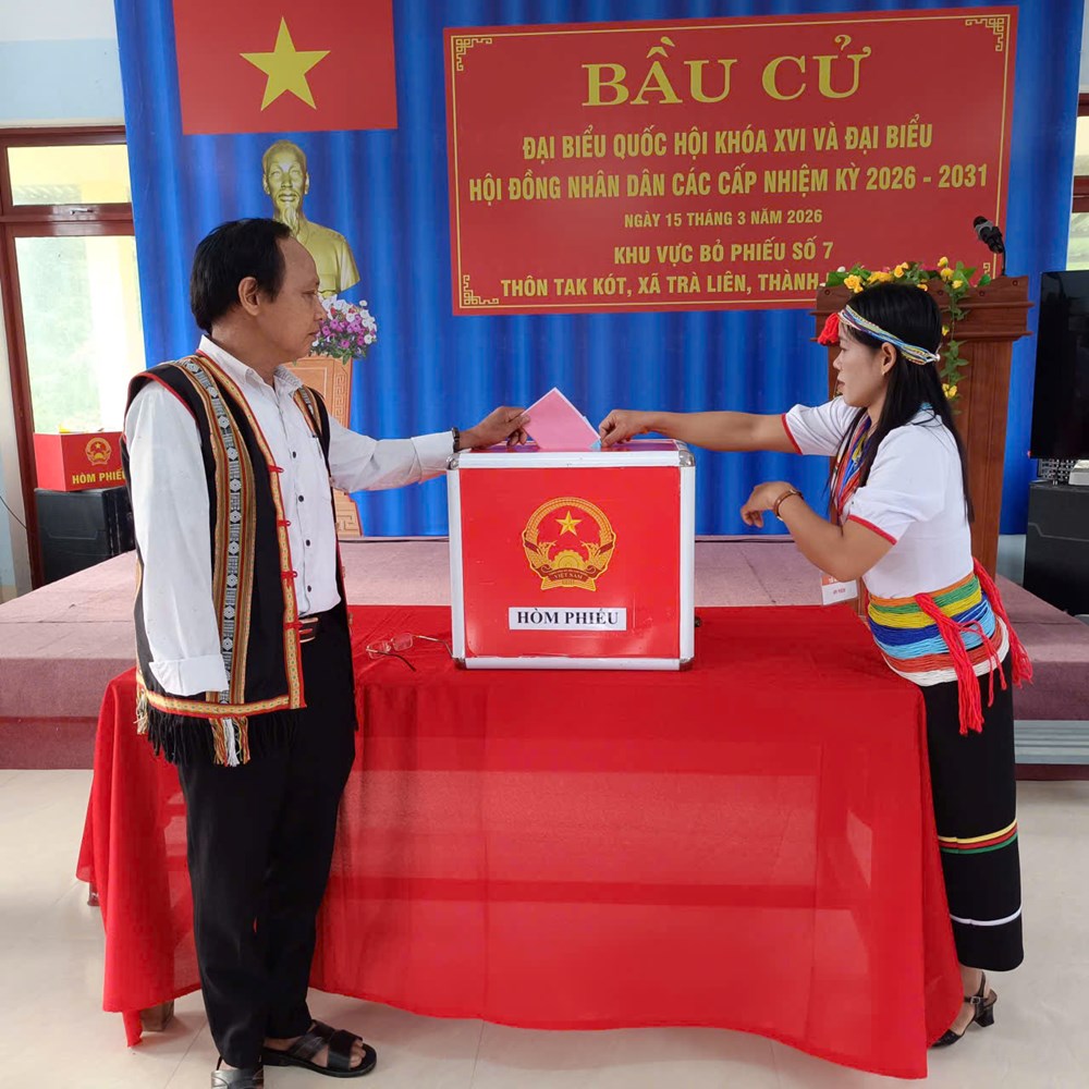 Cử tri đồng bào Co ở Trà Liên nô nức đi bầu cử - ảnh 5