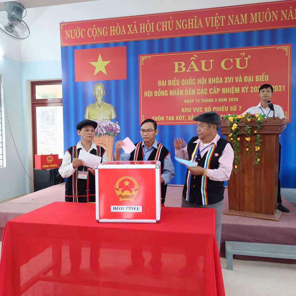 Cử tri đồng bào Co ở Trà Liên nô nức đi bầu cử - ảnh 4