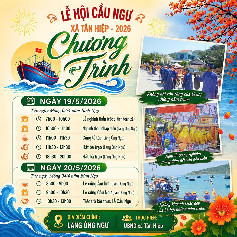 Trải nghiệm văn hóa miền biển tại lễ hội cầu ngư xã Tân Hiệp  - ảnh 1